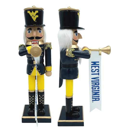 14" College Bugler Nutcracker By Santasworkshop in West Virginia | 14.25" x 4" x 6.5" | Michaels®